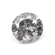 1.05 CT, 6.5 MM | Salt And Pepper Round Brilliant Cut Diamond - Minimal Carbon