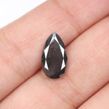 5.72 CT, 15.8 X 9.0 MM | Salt And Pepper Pear Cut Diamond - Minimal Carbon