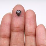 1.34 CT, 6.9 X 6.1 MM | Salt And Pepper Pear Cut Diamond - Minimal Carbon