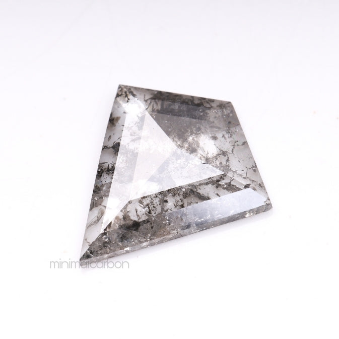 1.32 CT, 12.0 X 10.5 MM | Salt And Pepper Kite Cut Diamond - Minimal Carbon