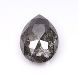 1.28 CT, 7.6 X 5.8 MM | Salt And Pepper Pear Cut Diamond - Minimal Carbon