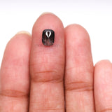 1.38 CT, 7.3 X 5.4 MM | Salt And Pepper Cushion Cut Diamond