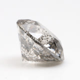 1.14 CT, 6.5 MM | Salt And Pepper Round Brilliant Cut Diamond - Minimal Carbon