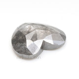 1.38 CT, 9.0 X 8.0 MM | Salt And Pepper Heart Diamond - Minimal Carbon