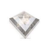 0.97 CT, 9.0 X 7.5 MM | Salt And Pepper Kite Cut Diamond - Minimal Carbon
