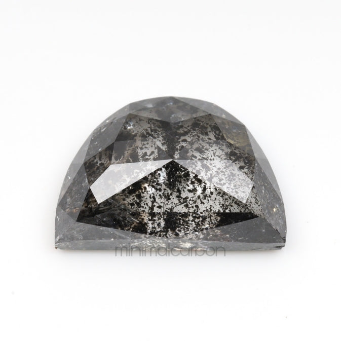 1.52 CT, 8.7 X 5.8 MM | Salt And Pepper Crescent Cut Diamond