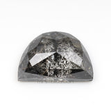 1.52 CT, 8.7 X 5.8 MM | Salt And Pepper Crescent Cut Diamond - Minimal Carbon
