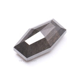 1.35 CT, 8.5 X 5.1 MM | Salt And Pepper Shield Cut Diamond - Minimal Carbon