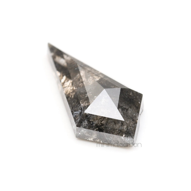 1.49 CT, 13.0 X 6.2 MM | Salt And Pepper Kite Cut Diamond - Minimal Carbon