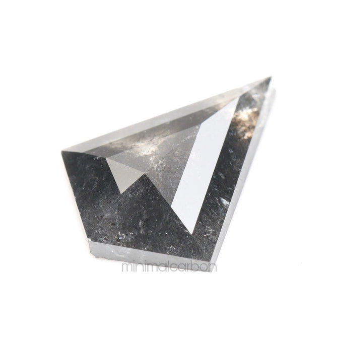 1.58 CT, 11.5 X 8.9 MM | Salt And Pepper Kite Cut Diamond - Minimal Carbon