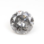 1.08 CT, 6.3 MM | Salt And Pepper Round Brilliant Cut Diamond - Minimal Carbon