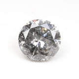 1.08 CT, 6.3 MM | Salt And Pepper Round Brilliant Cut Diamond - Minimal Carbon