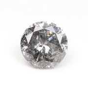 1.08 CT, 6.3 MM | Salt And Pepper Round Brilliant Cut Diamond - Minimal Carbon