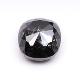 5.95 CT, 9.8 X 9.3 MM | Salt And Pepper Cushion Cut Diamond - Minimal Carbon