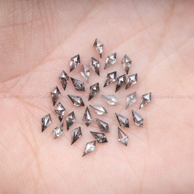 1 CT, 4.0 X 2.0 MM | Salt And Pepper Kite Cut Diamond