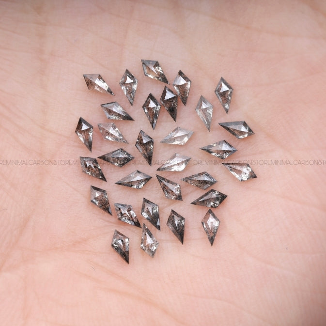 1 CT, 4.0 X 2.0 MM | Salt And Pepper Kite Cut Diamond