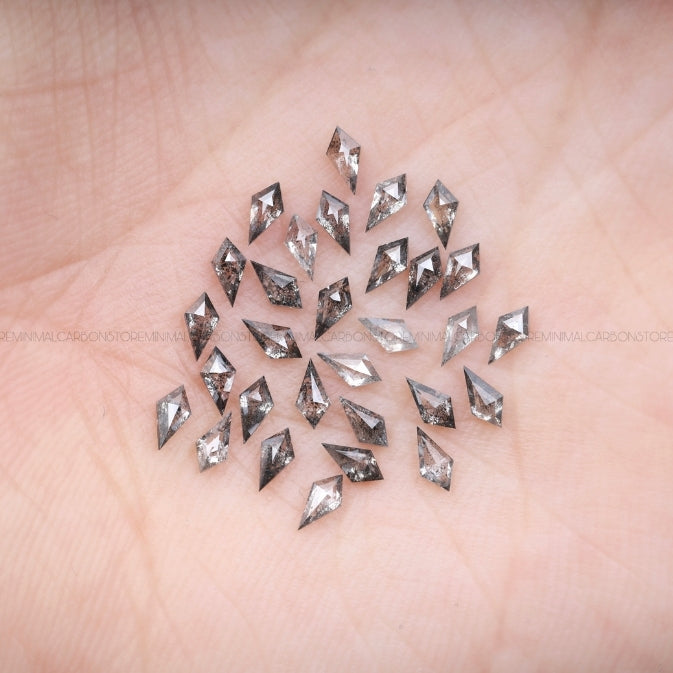 1 CT, 4.0 X 2.0 MM | Salt And Pepper Kite Cut Diamond