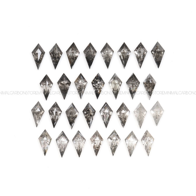 1 CT, 4.0 X 2.0 MM | Salt And Pepper Kite Cut Diamond