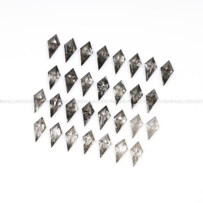 1 CT, 4.0 X 2.0 MM | Salt And Pepper Kite Cut Diamond