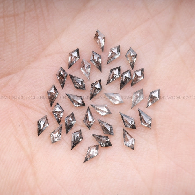 1 CT, 4.0 X 2.0 MM | Salt And Pepper Kite Cut Diamond