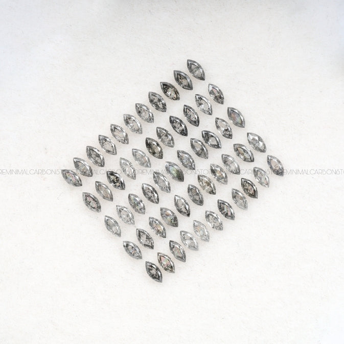 1 CT Salt And Pepper Marquise Cut Diamond