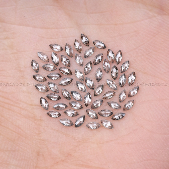 1 CT Salt And Pepper Marquise Cut Diamond