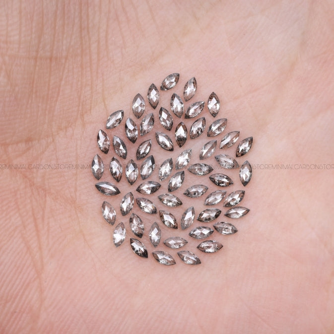 1 CT Salt And Pepper Marquise Cut Diamond