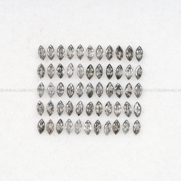 1 CT Salt And Pepper Marquise Cut Diamond