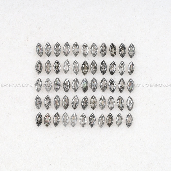 1 CT Salt And Pepper Marquise Cut Diamond