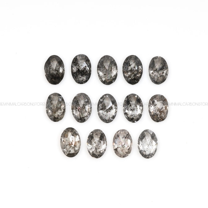 1 CT, 3.0 X 2.0 MM | Salt And Pepper Oval Cut Diamond