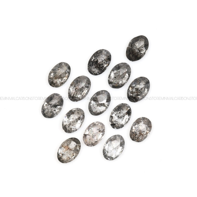 1 CT, 3.0 X 2.0 MM | Salt And Pepper Oval Cut Diamond