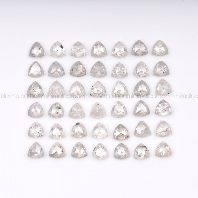 1.0 CT, 3.0 MM | Salt And Pepper Trillion Cut Diamond