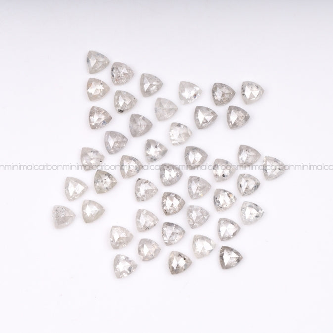 1.0 CT, 3.0 MM | Salt And Pepper Trillion Cut Diamond