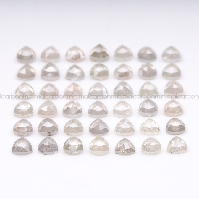 1.0 CT, 3.0 MM | Salt And Pepper Trillion Cut Diamond