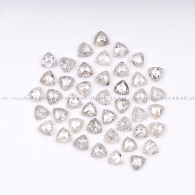 1.0 CT, 3.0 MM | Salt And Pepper Trillion Cut Diamond