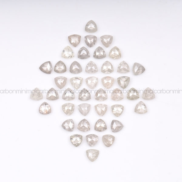 1.0 CT, 3.0 MM | Salt And Pepper Trillion Cut Diamond