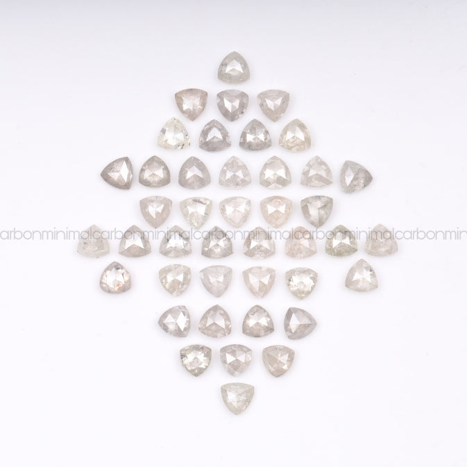 1.0 CT, 3.0 MM | Salt And Pepper Trillion Cut Diamond