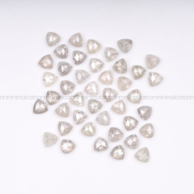 1.0 CT, 3.0 MM | Salt And Pepper Trillion Cut Diamond