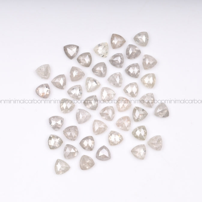 1.0 CT, 3.0 MM | Salt And Pepper Trillion Cut Diamond
