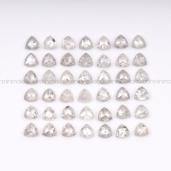 1.0 CT, 3.0 MM | Salt And Pepper Trillion Cut Diamond