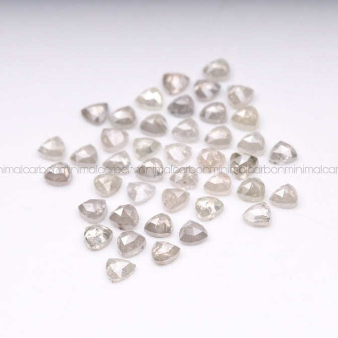 1.0 CT, 3.0 MM | Salt And Pepper Trillion Cut Diamond