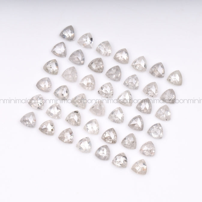 1.0 CT, 3.0 MM | Salt And Pepper Trillion Cut Diamond