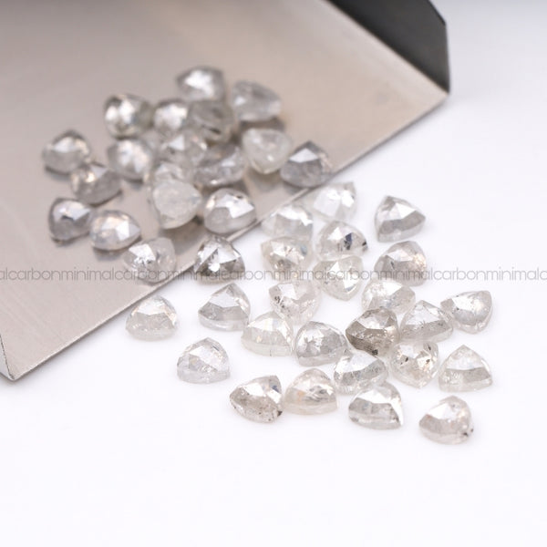 1.0 CT, 3.0 MM | Salt And Pepper Trillion Cut Diamond