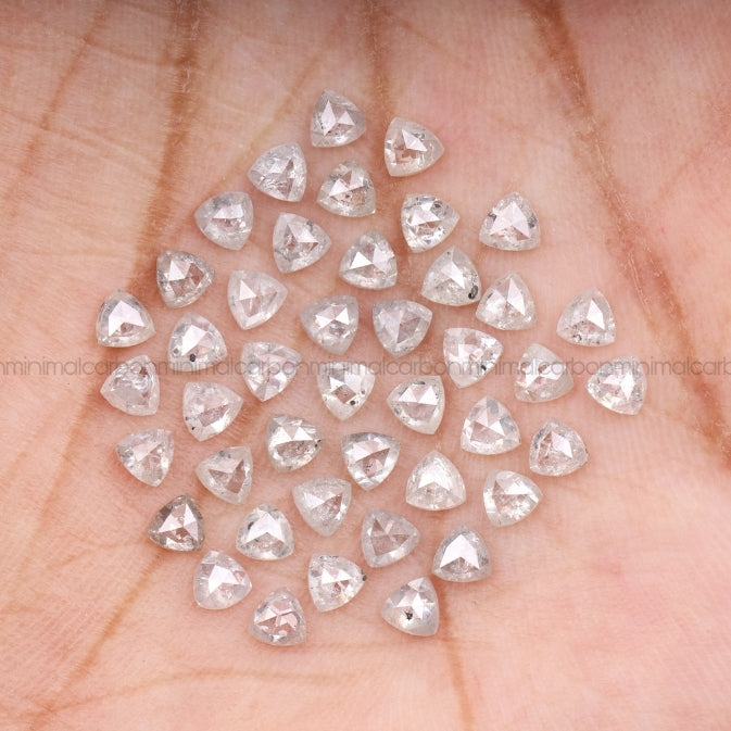 1.0 CT, 3.0 MM | Salt And Pepper Trillion Cut Diamond