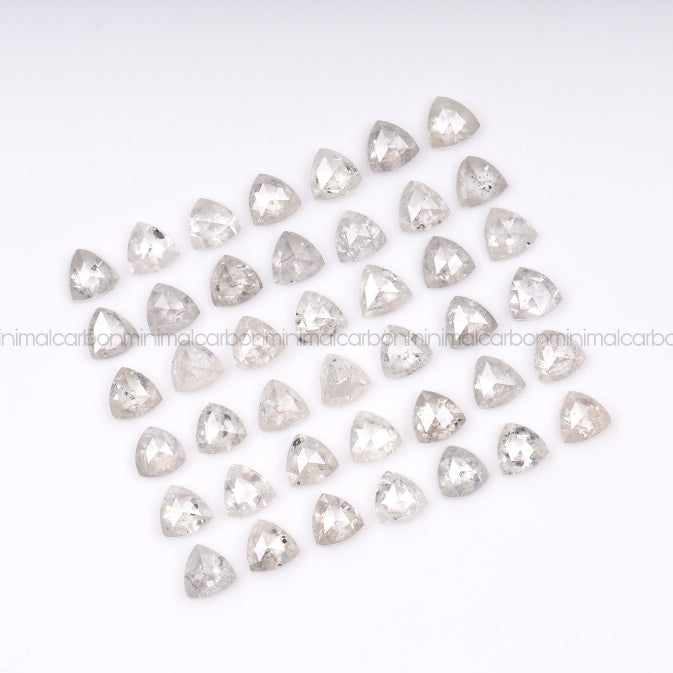 1.0 CT, 3.0 MM | Salt And Pepper Trillion Cut Diamond