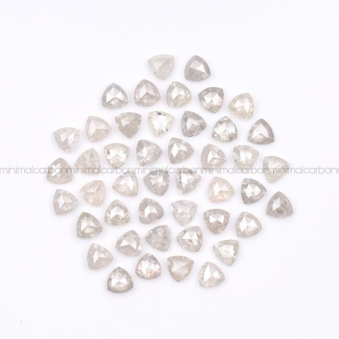 1.0 CT, 3.0 MM | Salt And Pepper Trillion Cut Diamond