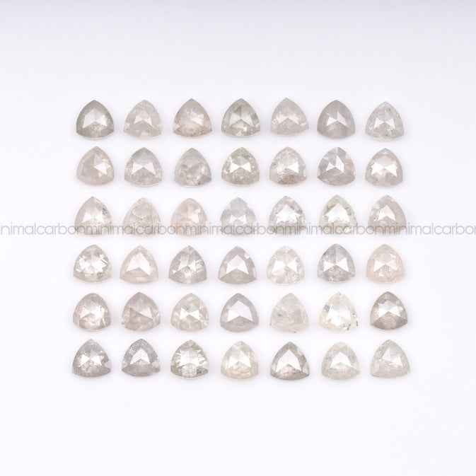 1.0 CT, 3.0 MM | Salt And Pepper Trillion Cut Diamond