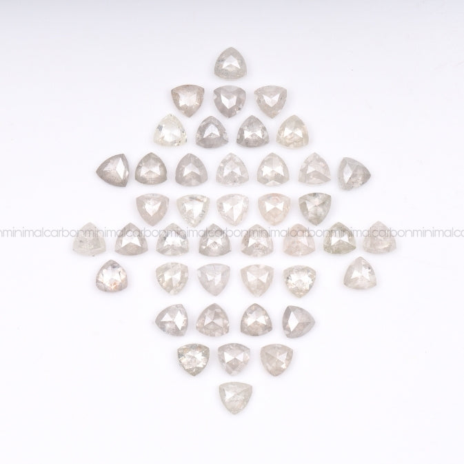 1.0 CT, 3.0 MM | Salt And Pepper Trillion Cut Diamond