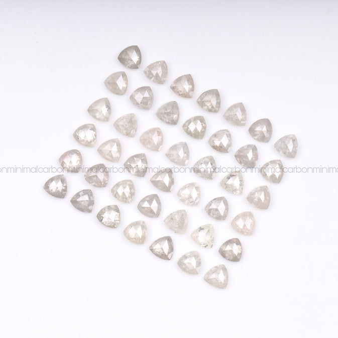 1.0 CT, 3.0 MM | Salt And Pepper Trillion Cut Diamond