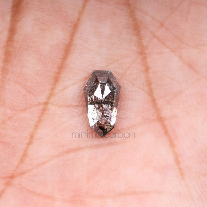 1.09 CT, 8.8 X 4.8 MM | Salt And Pepper Shield Cut Diamond